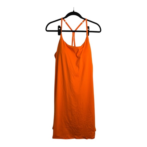 Halara SoftlyZero Cut Out 2-in-1 Longer Active Dress XL NWT Orange - Picture 5 of 10